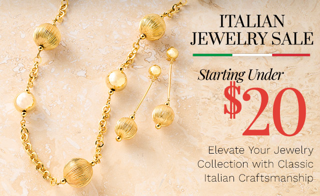 213-366, 213-367 | Italian Jewelry Sale Starting