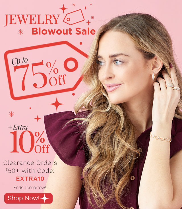 Jewelry Blowout Sale | Up to 75% Off Plus Extra 10% Off Clearance Orders $50+ with Code: EXTRA10 Ends 11:59pm ET, Tomorrow! | *Exclusions Apply