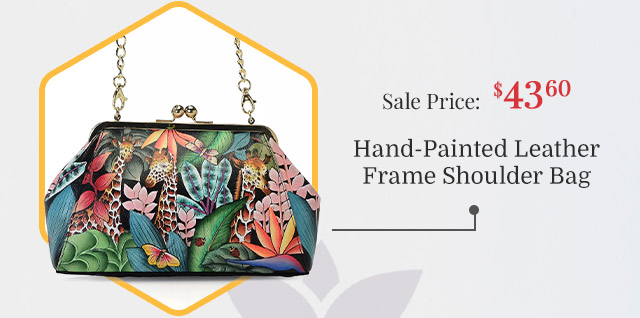 771-540 | Hand-Painted Leather Frame Shoulder Bag