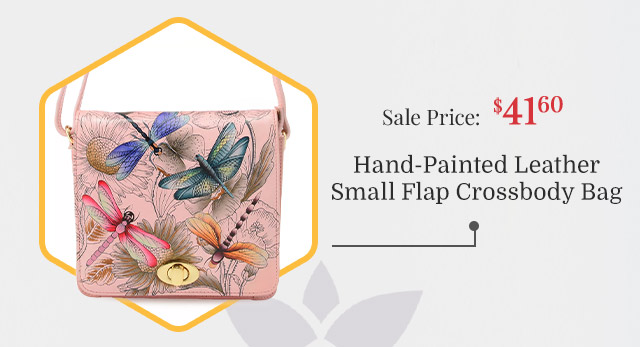 773-203 | Hand-Painted Small Flap Crossbody Bag