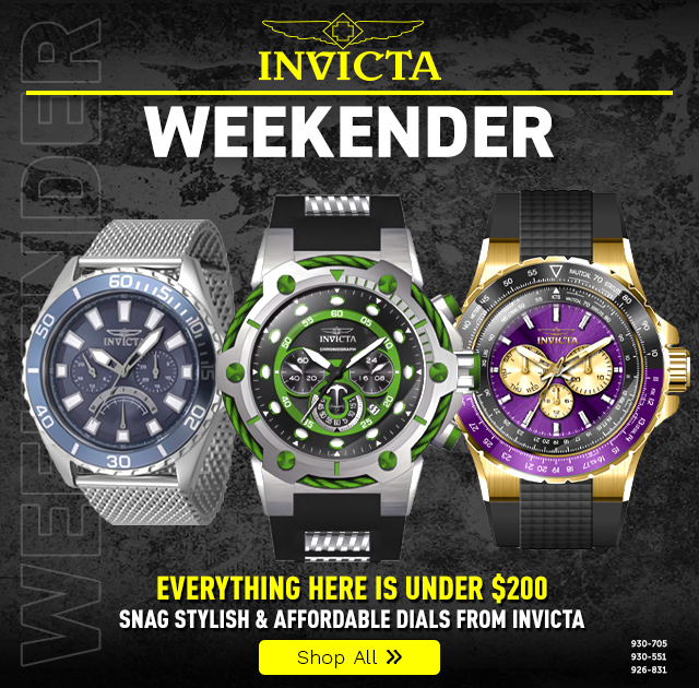 930-705, 930-551, 926-831 | Invicta Weekender - Everything Here is Under $200