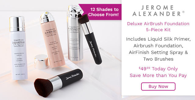 323-812 | Jerome Alexander Deluxe AirBrush Foundation 5-Piece Kit