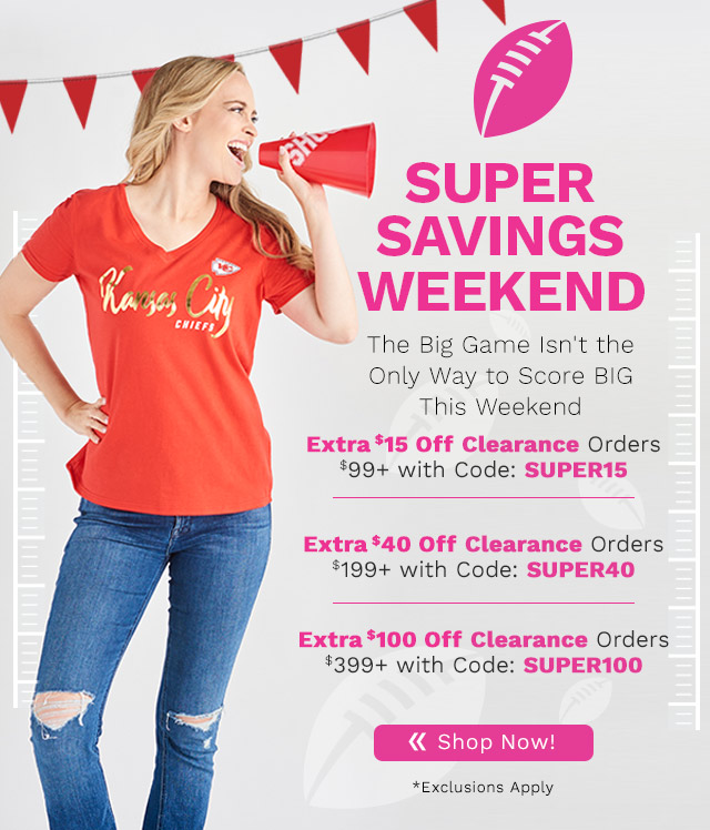 772-879 Super Savings Weekend | Extra $15 Off Clearance Orders $99+ with Code: SUPER15 Extra $40 Off Clearance Orders $199+ with Code: SUPER40 Extra $100 Off Clearance Orders $399+ with Code: SUPER100