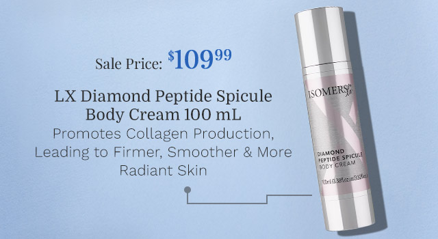 324-619 | ISOMERS LX Diamond Peptide Spicule Body Cream 100 mL