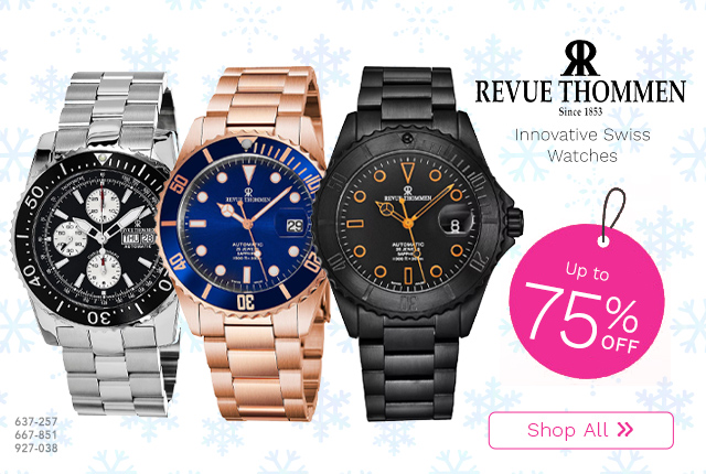 637-257, 667-851, 927-038 | Innovative Swiss Watches Up to 75% Off