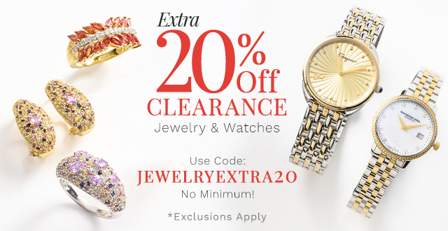 Extra 20% Off Clearance Jewelry & Watches — No Minimum! Use Code: JEWELRYEXTRA20