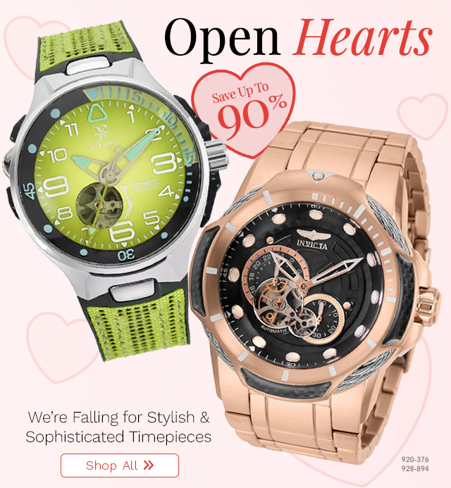 920-376, 928-894 | Save up to 90% on the Stylish & Sophisticated Timepieces