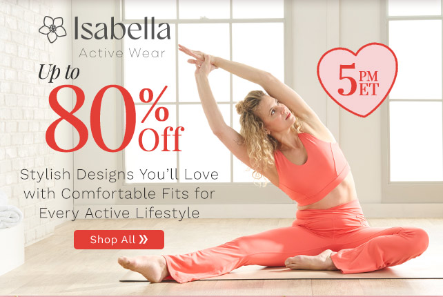 775-977, 776-034, 775-970 | Isabella Active Wear Up to 80% Off