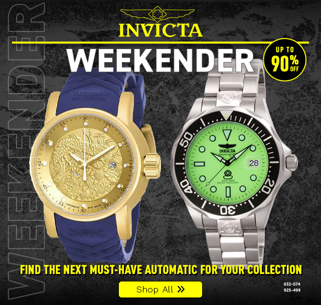 632-074, 925-499 | Invicta Weekender Up To 90% Off