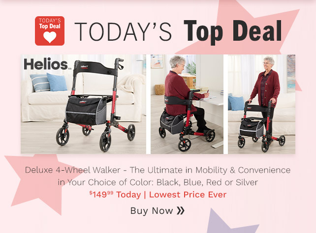 006-490 | Helios Choice of Color 4-Wheel Walker