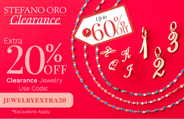 215-342, 213-896, 215-266 | Stefano Oro Clearance Up to 60% Off - 4pm ET