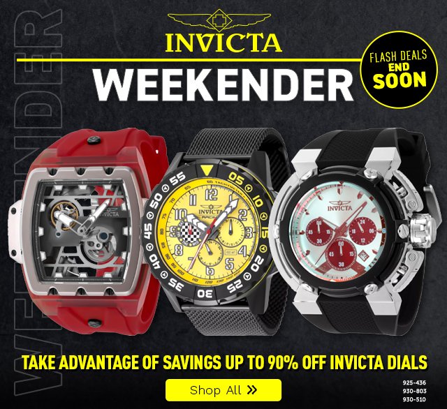 925-436, 930-803, 930-510 | Take Advantage of Savings Up to 90% Off Invicta Dials