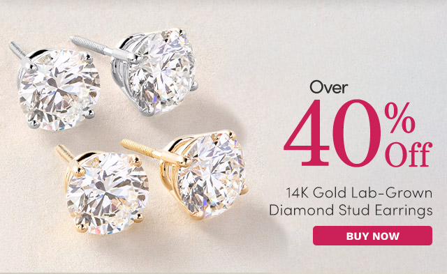 J642599 | 14K Gold Lab-Grown Diamond Stud Earrings