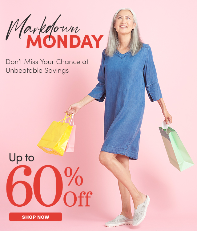Markdown Monday Up to 60% Off