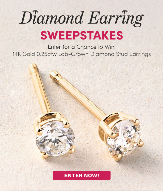 J650587 | Diamond Earring Sweepstakes | Enter for a Chance to Win a Pair of 14K Gold 0.25ctw Lab-Grown Diamond Stud Earrings