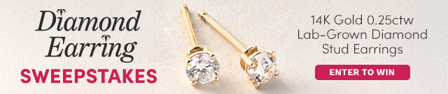Diamond Earring Sweepstakes | 14K Gold 0.25ctw Lab-Grown Diamond Stud Earrings
