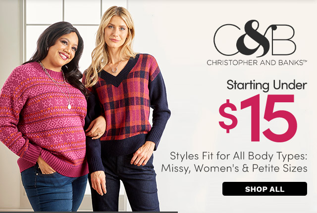 Christopher & Banks Starting Under $15