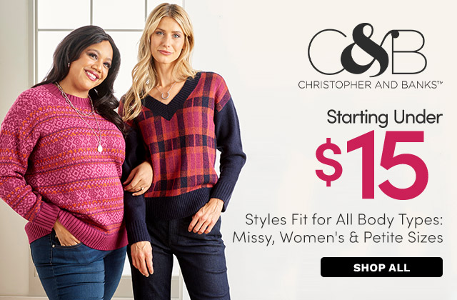 Christopher & Banks Starting Under $15