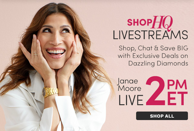 Join Janae Moore LIVE at 2pm ET Shop, Chat & Save BIG with Exclusive Deals on Dazzling Diamonds