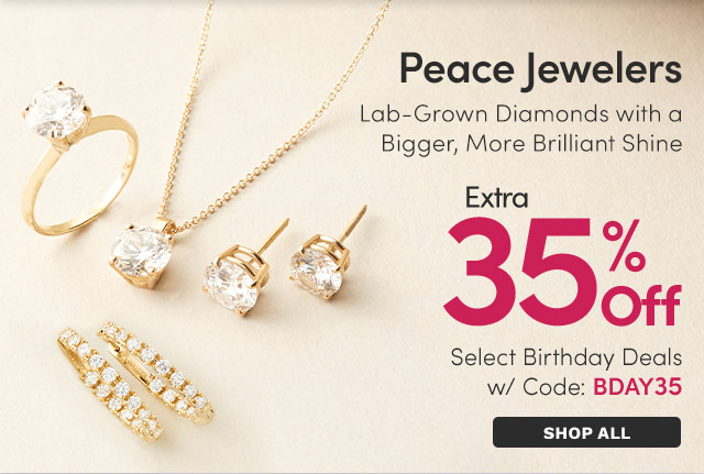 J642599, J642601, J642602, J642603, J641720 | Peace Jewelers Extra 35% Off Select Birthday Deals with Code: BDAY35