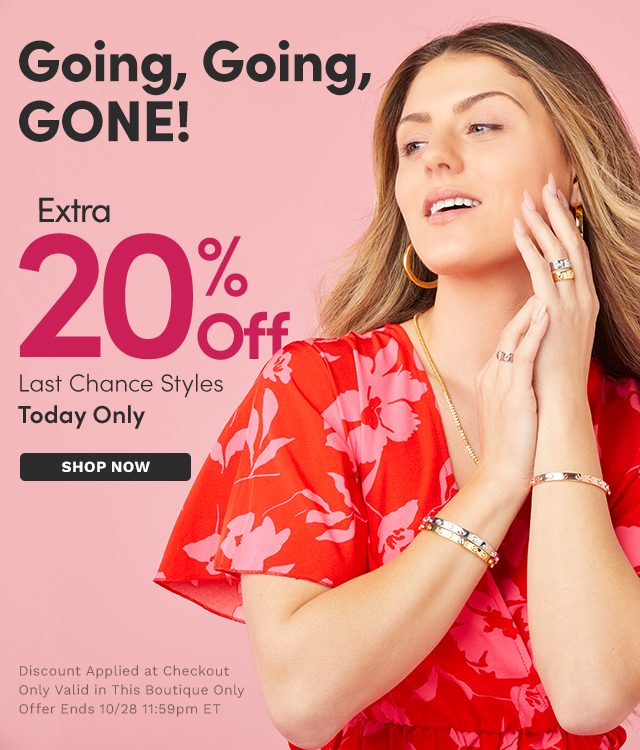 J639646, J588055, J639643 | Extra 20% Off Last Chance Styles Today | Discount Applied at Checkout - Only Valid in This Boutique - Offer Ends 10/28 11:59pm ET