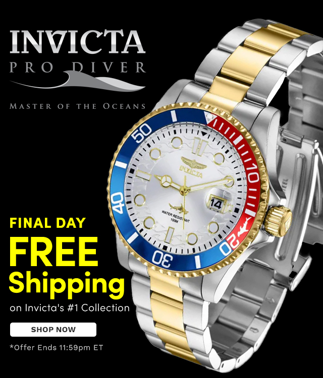 49273 | Final Day to Enjoy FREE Shipping on Invicta's #1 Collection - Pro Diver Offer Ends 11:59pm ET