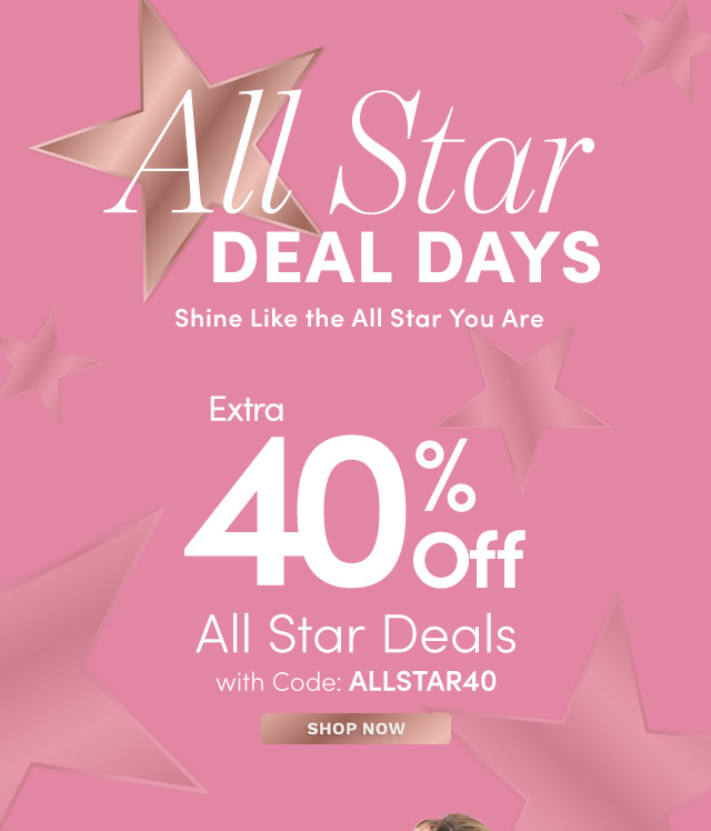 Extra 40% Off All Star Deals Use Code: ALLSTAR40