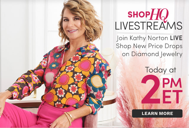 ShopHQ Livestreams | Today at 2pm ET Join Kathy Norton & Shop New Price Drops on Diamond Jewelry