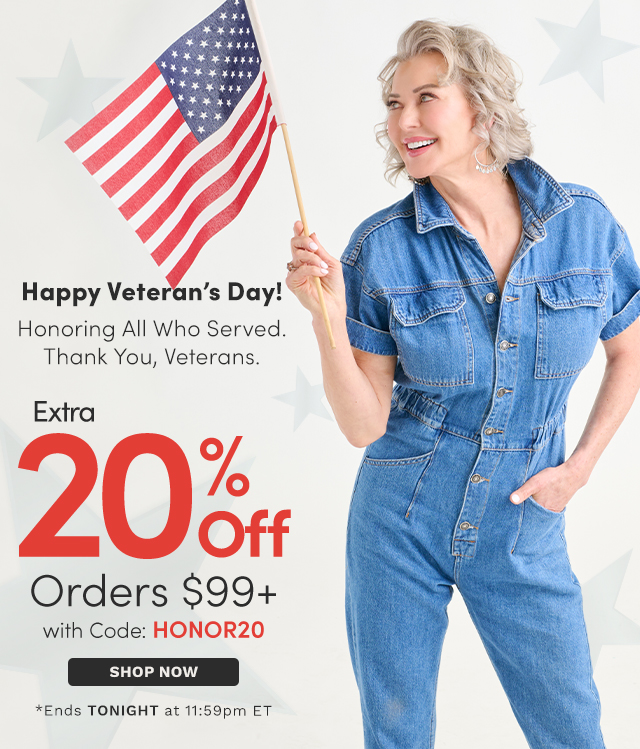 Extra 20% Off Orders $99+ with Code: HONOR20