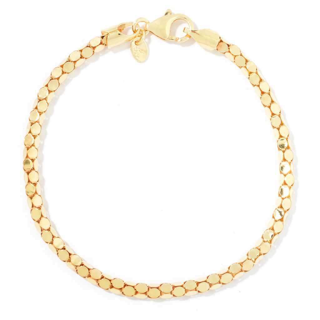 Image of Toscana Italiana 18K Gold Plated Popcorn Chain Bracelet