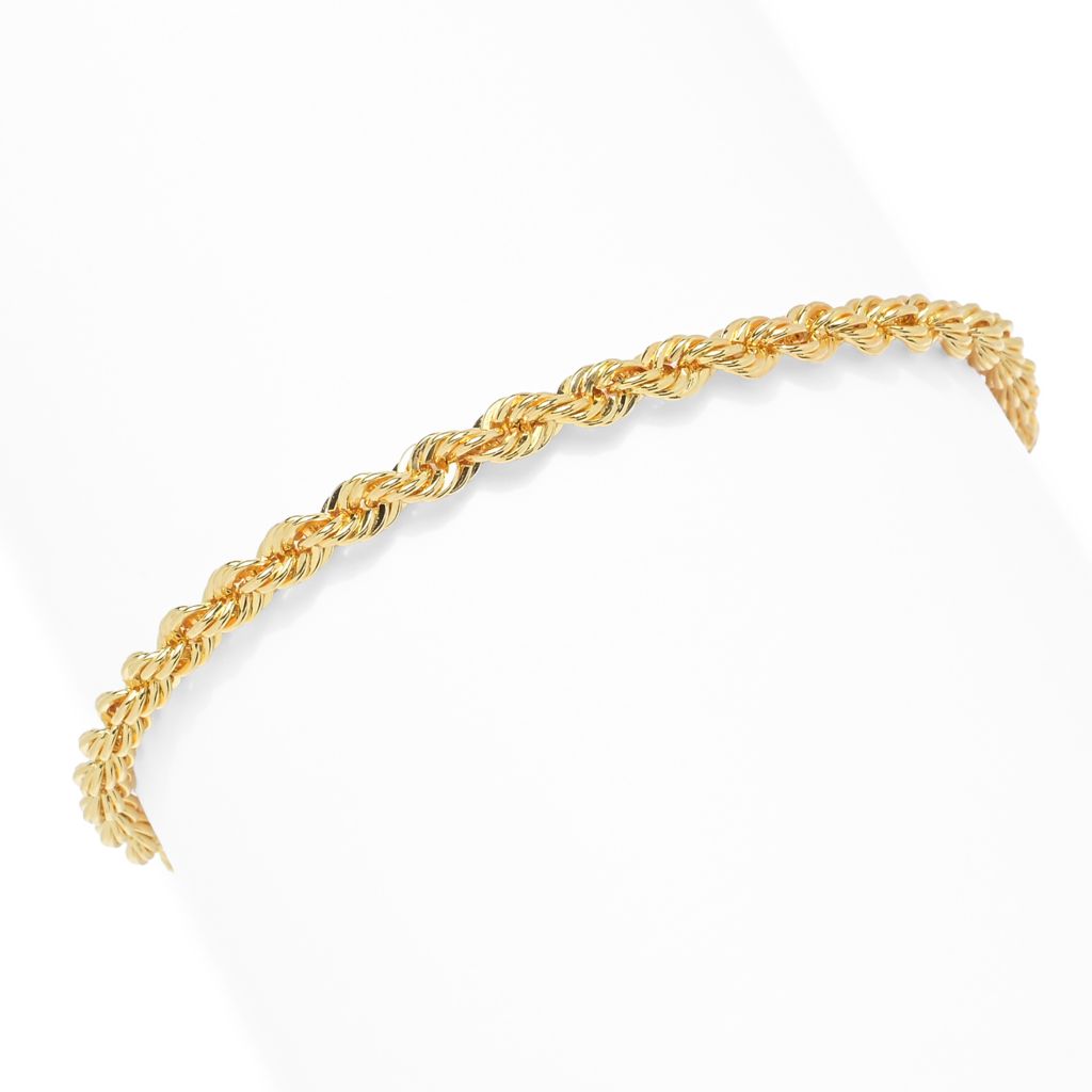 Image of Toscana Italiana 18K Gold Plated Rope Chain Bracelet