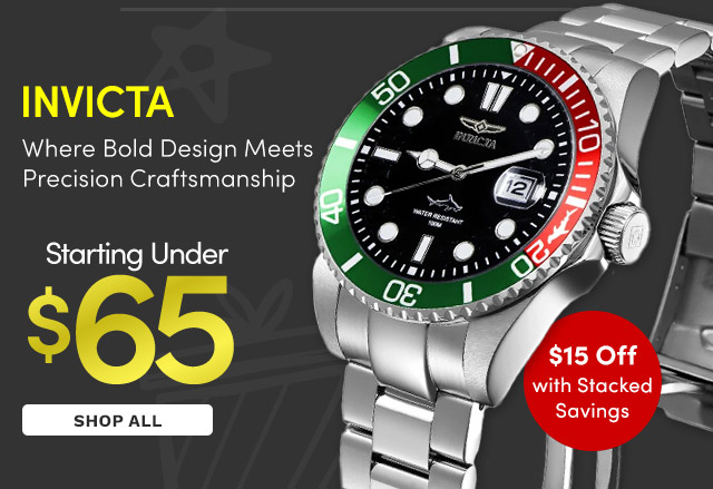 INVICTA | Starting Under $65