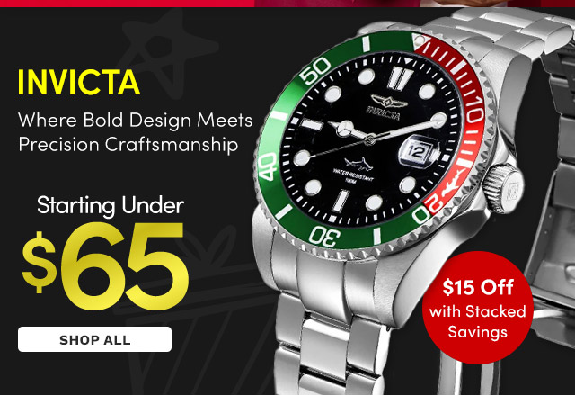 INVICTA | Starting Under $65