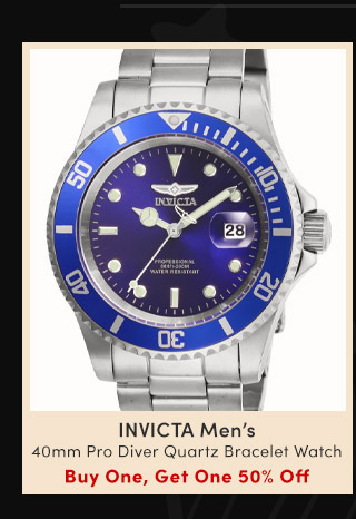 26971 - Invicta Men's 40mm Pro Diver Quartz Bracelet Watch | Buy One, Get One 50% Off