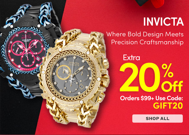 48611, 48420 | INVICTA Extra 20% Off Orders $99+ with Code: GIFT20