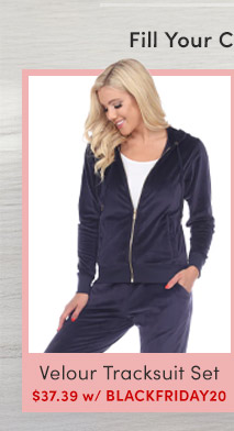 2-Piece Must Have Velour Tracksuit Set