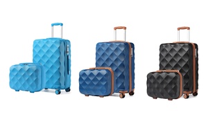 Valise en ABS et polycarbonate avec design élégant en losange