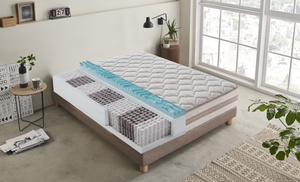 Matelas à ressorts ensachés avec 13 zones de mousse à mémoire de forme