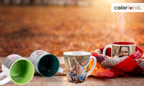 Mugs photo personnalisés - Latte, Coloré ou Magic, avec Colorland Mugs photo personnalisés - Latte, Coloré ou Magic, avec Colorland