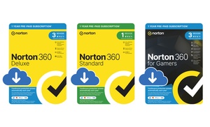 Norton AV +, Secure VPN, 360 Standard 360 Deluxe & 360 for gamers 2025