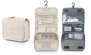 1 of 2 reis toilettassen met meerdere vakken 1 of 2 reis toilettassen met meerdere vakken