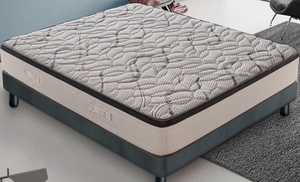 Matelas Memory Gel et revêtement en tissu carbone à 7 zones
