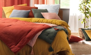 Parure de lit en gaze de coton 