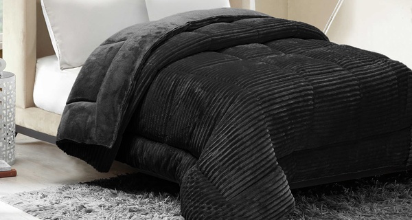 Couette Coton Club, duvet réversible en microfibre hypoallergénique de Sampur