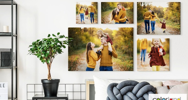 Toile photo en format vertical, horizontal ou carré, avec Colorland