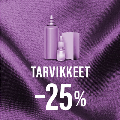 Tarvikkeet -25 %