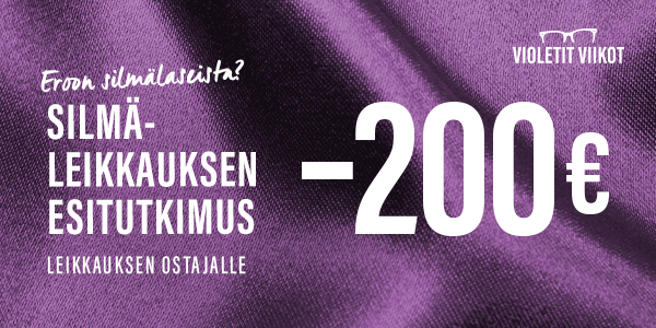 Silmäleikkauksen esitutkimus –200 €