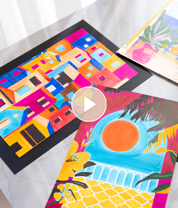 Instagram reel - Paint by numbers colouring