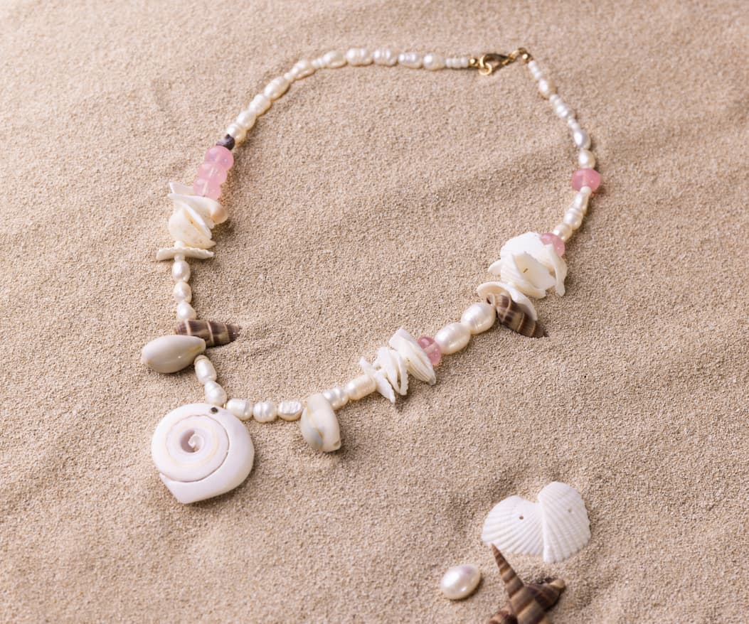 Natural pearls and gemstones