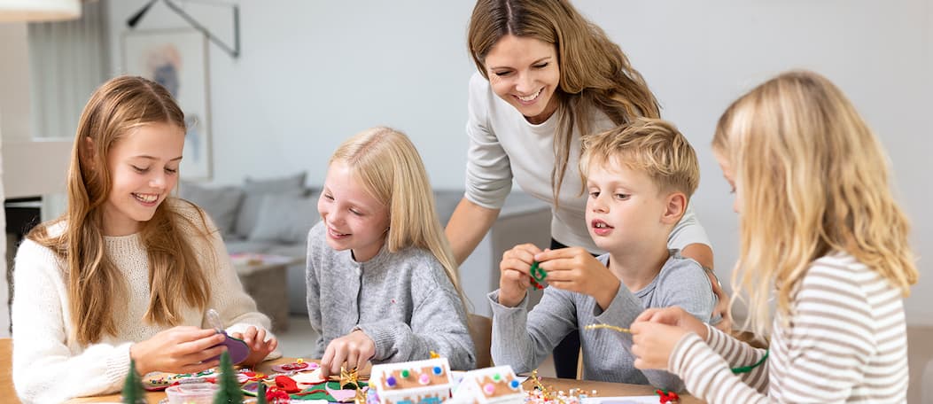 The children’s colourful Christmas